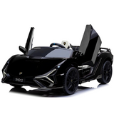 24V Lamborghini Sian Drifting Edition 2-Seater Ride-On Car W/ Drift Mode, Music Player, Butterfly Doors & RC