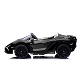 24V Lamborghini Sian Drifting Edition 2-Seater Ride-On Car W/ Drift Mode, Music Player, Butterfly Doors & RC