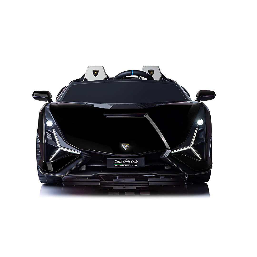 24V Lamborghini Sian Drifting Edition 2-Seater Ride-On Car W/ Drift Mode, Music Player, Butterfly Doors & RC