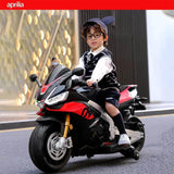24V Big Kids Aprilia Premium 2-Rider Ride-On Motorcycle