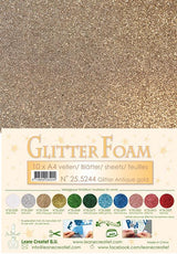 10 Glitter Foam Sheets A4