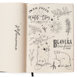 Ciao Bella Clear Stamp Set 6"x8" Beavers Tree Farm