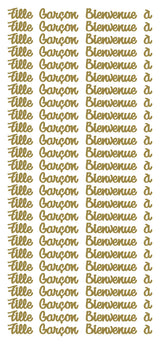 Peel Off Stickers - Fille Garçon Bienvenue
