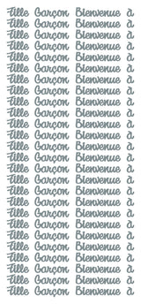 Peel Off Stickers - Fille Garçon Bienvenue