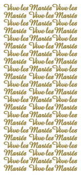 Peel Off Stickers - Vive les Mariés