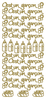 Peel Off Stickers - Cést un garçon