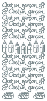 Peel Off Stickers - Cést un garçon