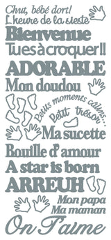Peel Off Stickers - Chut bébé dort