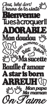 Peel Off Stickers - Chut bébé dort