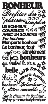 Peel Off Stickers - Bonheur