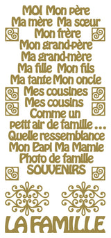 Peel Off Stickers - La Famille