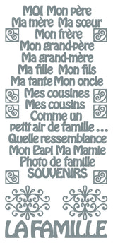 Peel Off Stickers - La Famille