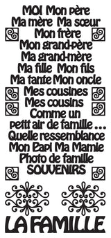 Peel Off Stickers - La Famille
