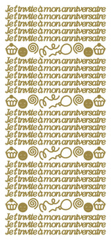 Peel Off Stickers - Je t' invite