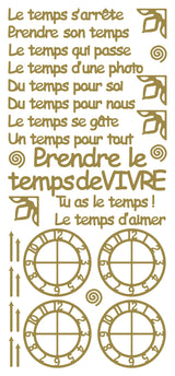 Peel Off Stickers - Le temps s'arrete