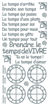 Peel Off Stickers - Le temps s'arrete