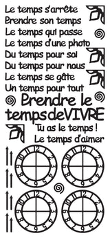 Peel Off Stickers - Le temps s'arrete
