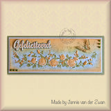 Nellie's Choice 3D Embossing Folder Slimline - Rose Border