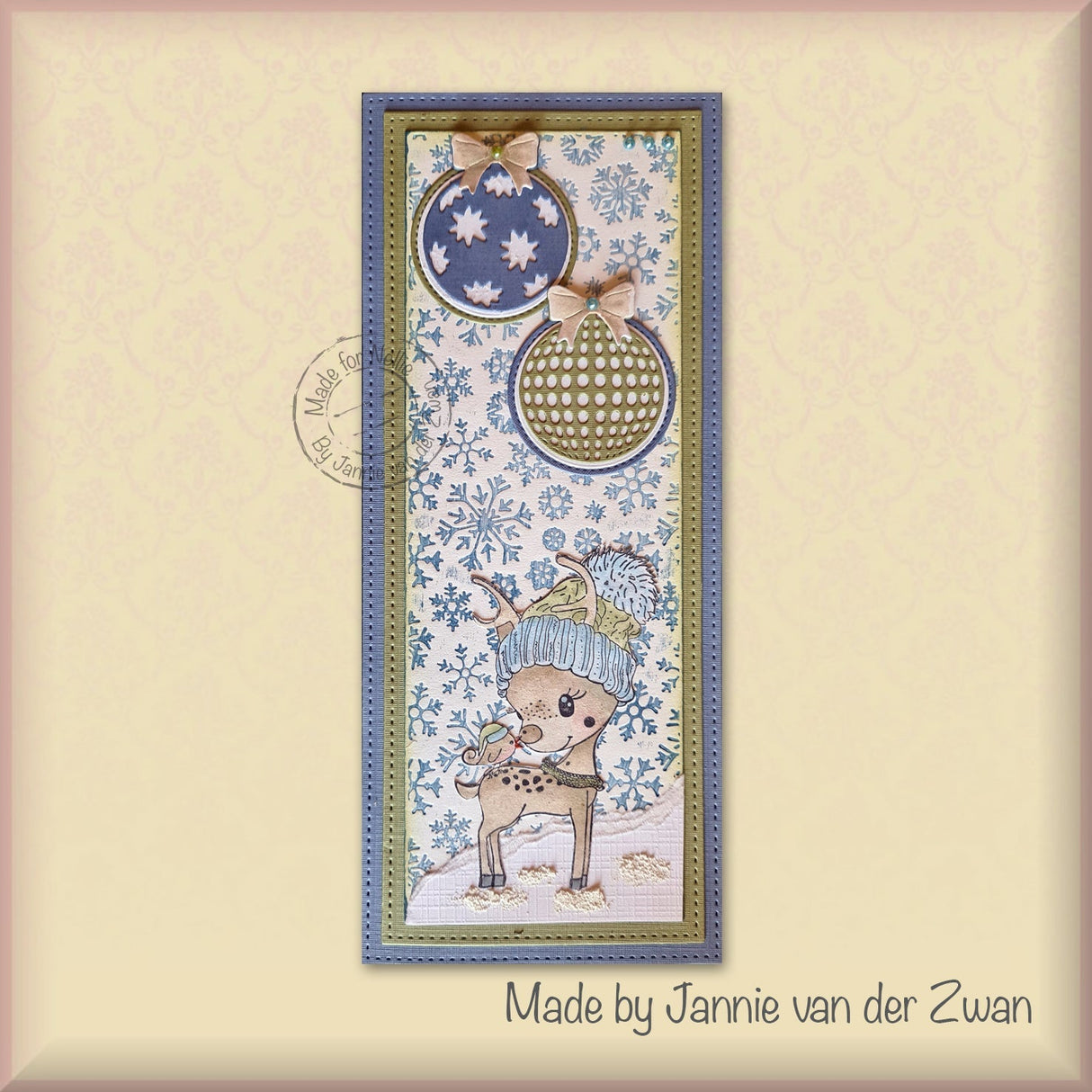 Nellie's Choice Clear Stamp Nellie's Christmas Cuties - Hi There, A Merry Christmas