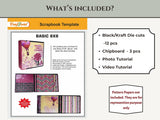 CrafTreat Scrapbook Blanks - Basic 8x8 - Kraft Color