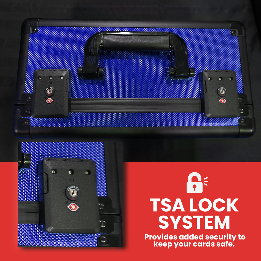 EVORETRO Aluminum Graded Card Storage Box, TSA Lock