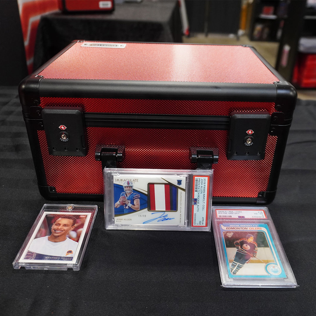 EVORETRO Aluminum Graded Card Storage Box, TSA Lock