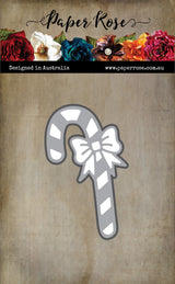 Candy Cane with Bow Large Metal Cutting Die 32487