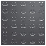 Vaessen Creative • Embossing Folder Pumkin Faces 5.9x5.9in 1pcs