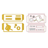 Vaessen Creative • Cutting + Embossing Die Set Postal Panda Pockets