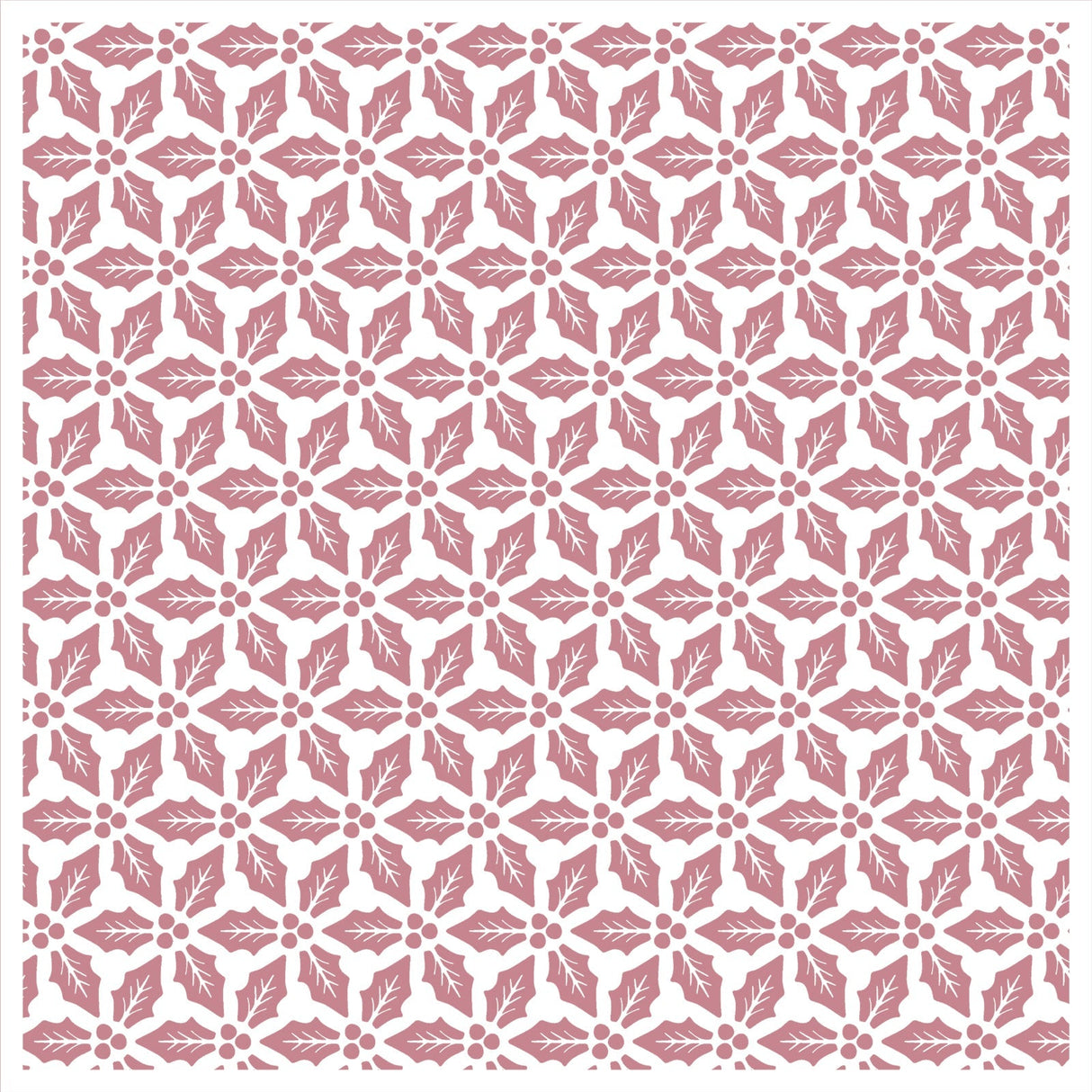 Vaessen Creative • Stencil Holly Leaves 15x15cm