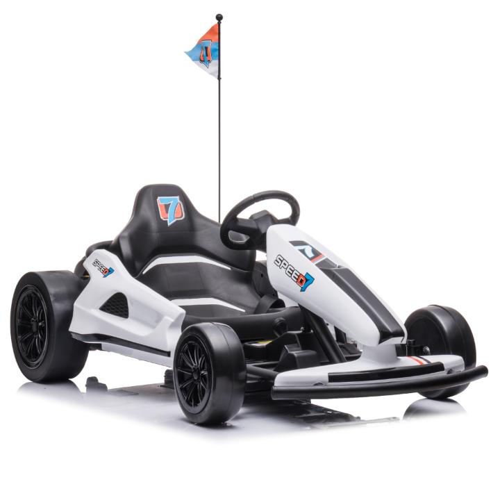 24V Furious Edition Premium Upgraded Drifting Go Kart W/ Drift Mode, Lights & Music Player