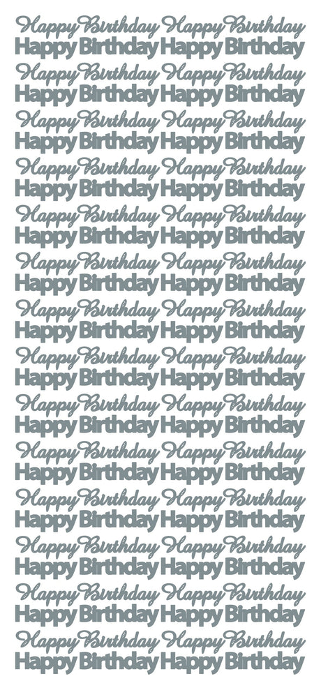 Peel Off Stickers - Happy Birthday