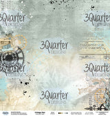 3Quarter Designs - 12" X 12" Paper Pack - Vintage Man