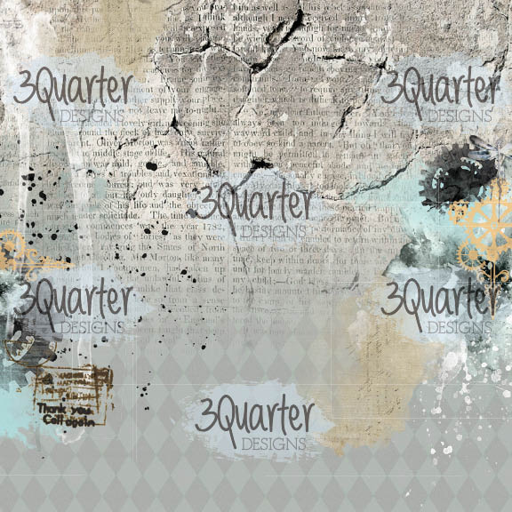 3Quarter Designs - 8" X 8" Paper Pack - Vintage Man