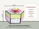 CrafTreat Scrapbook Blanks - Hexagon Explosion Box - Black & Kraft Color