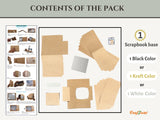 CrafTreat TV Pop Up Mini Album - Black