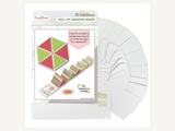 CrafTreat Scrapbook Hexagon Roll up - White 2pcs