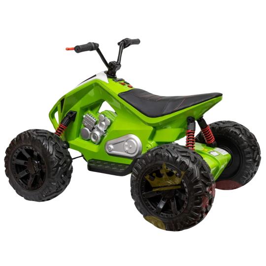 24V Adventure Pro Edition Ride-On Quad W/ Rubber Wheels, Music Player & Lights