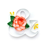 Floral Alphabet Collection Paper Quilling Template Pad