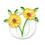 Floral Alphabet Collection Paper Quilling Template Pad