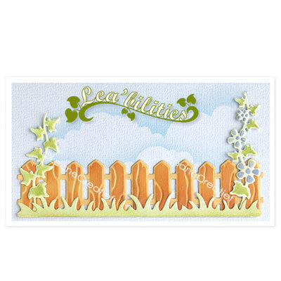 Lea’bilitie Fence, Grass, Twigs Cut And Embossing Die