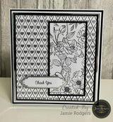 Jamie Rodgers Crafts - Mini Hearts 8" x 8" Stencil