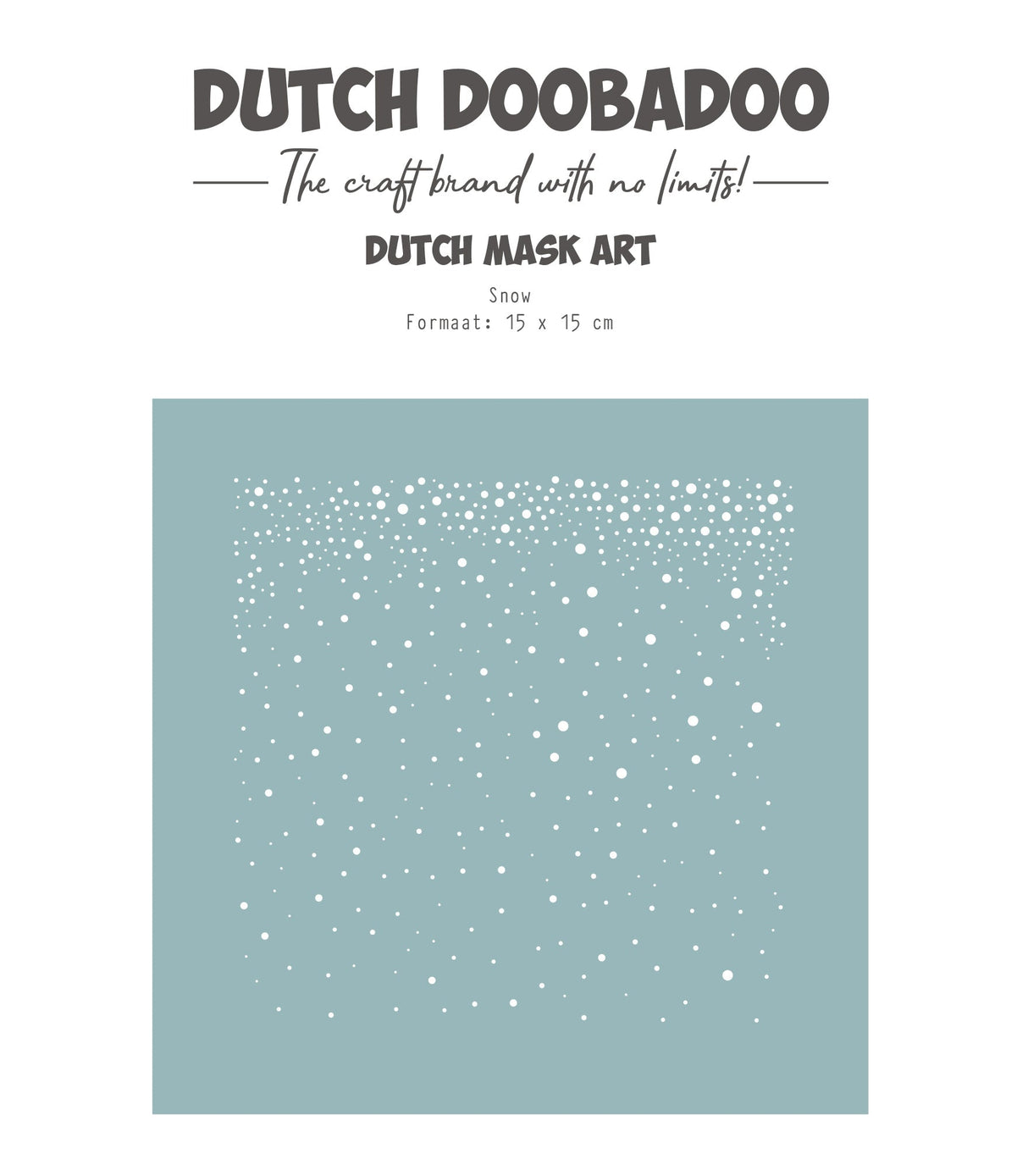 Dutch Doobadoo DDBD Dutch Mask Art 15 X 15 cm Snow