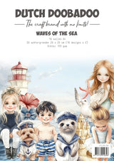 Dutch Doobadoo DDBD Collage Paperset Waves Of The Sea