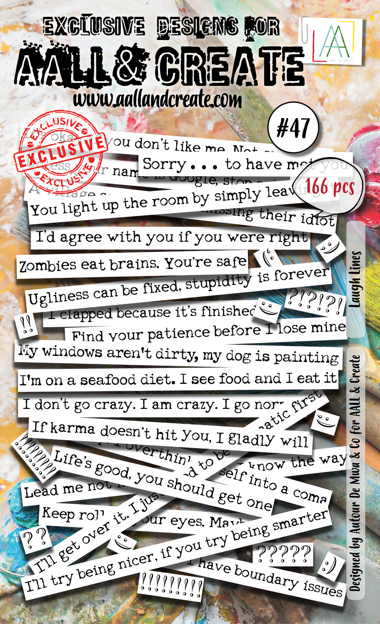 AALL and Create - Ephemera Die-Cuts - Laugh Lines