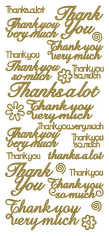 Peel Off Stickers - Various Thank You