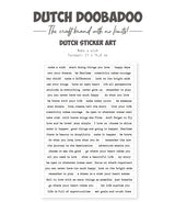 Dutch Doobadoo DDBD Dutch Sticker A5 Happy Spring 1