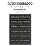 Dutch Doobadoo DDBD Dutch Sticker A5 Happy Spring 2