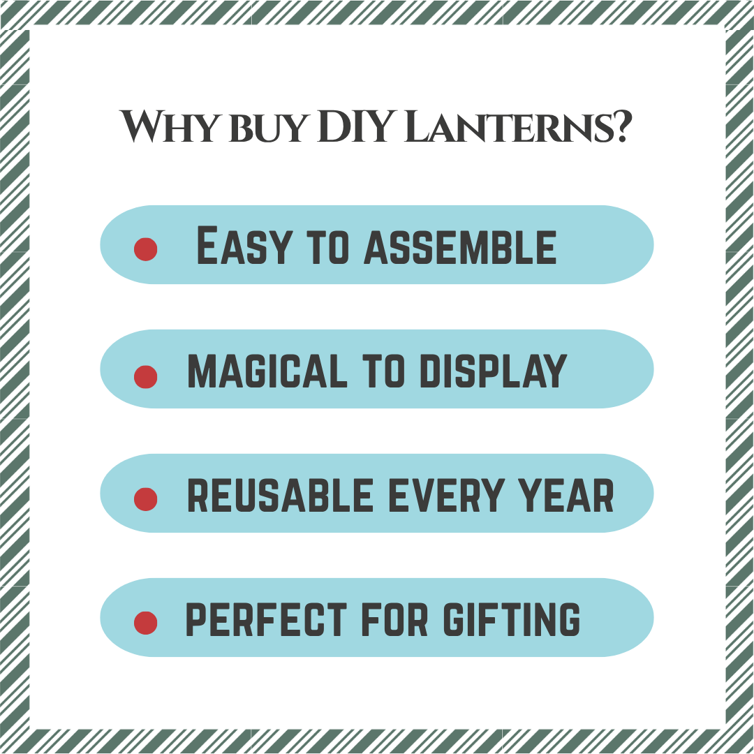 CrafTreat DIY Paper Lanterns - Winter House
