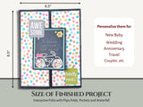 CrafTreat Scrapbook Blanks - Gate Fold Folio - Black Color